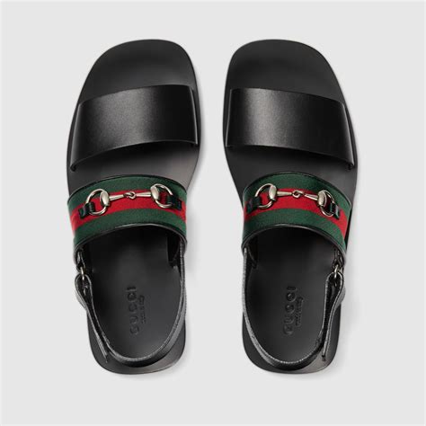 gucci leather and web sandal|Gucci sandals aliexpress.